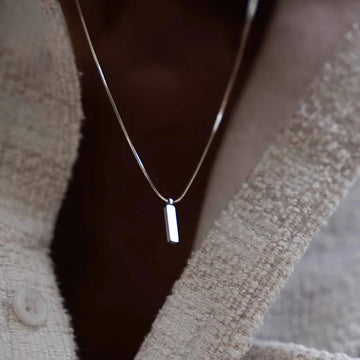 Minimalist Square Pendant Necklace