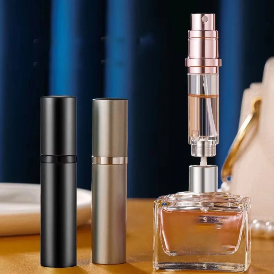 5ml Mini Aluminum Refillable Perfume Spray Bottle