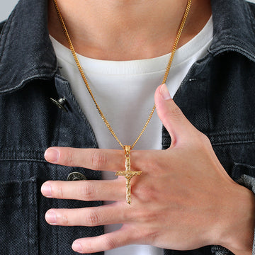 Catholic Cross Pendant Necklace – Timeless & Faithful Design
