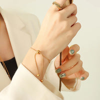 Snake Chain Stainless Steel Bracelet – Adjustable & Elegant