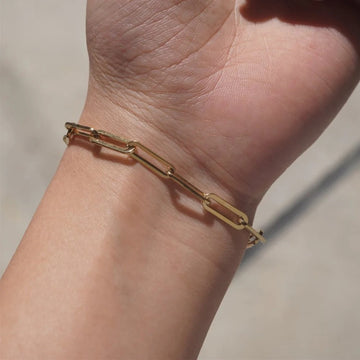 Stainless Steel Curb Cuban Link Chain Bracelet – Modern & Minimalist