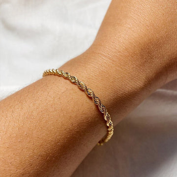Twisted Rope Chain Bracelet - Bold & Trendy Statement Jewelry